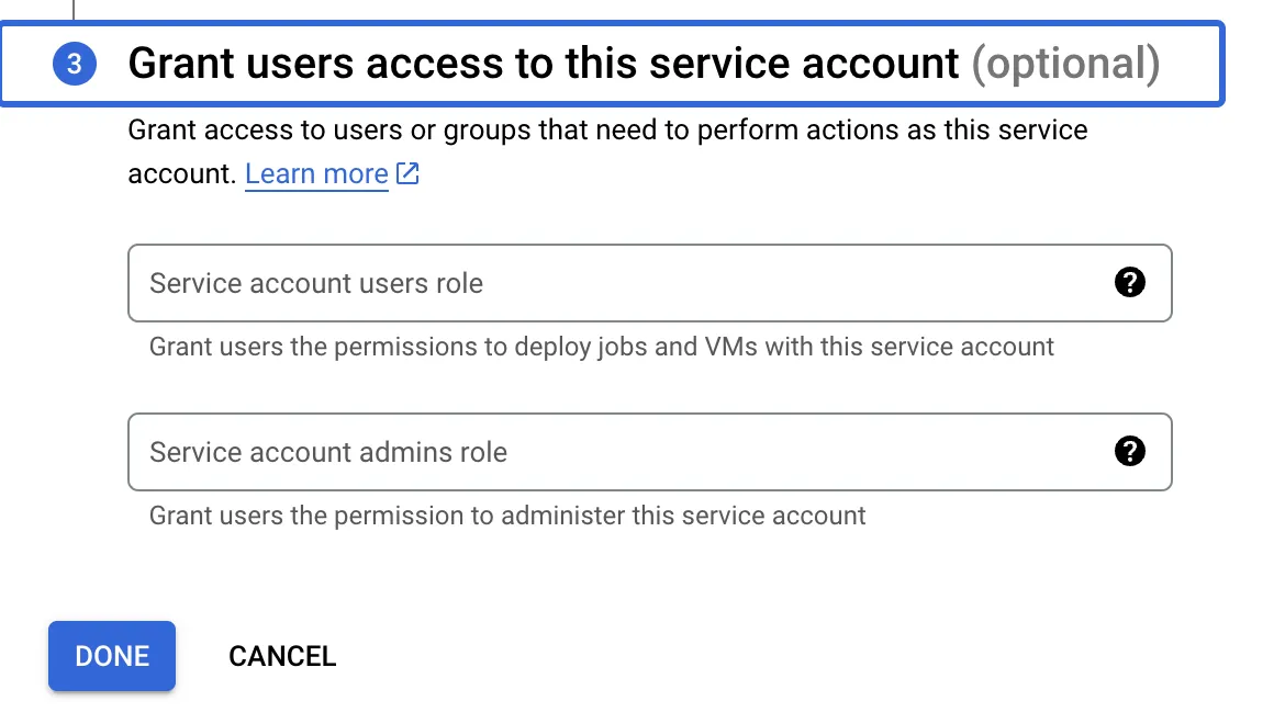 Set user access